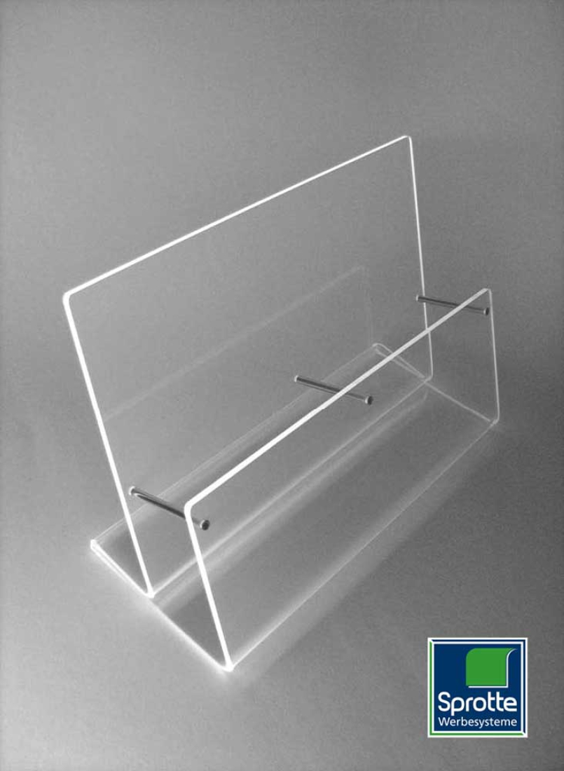 Multi-Tisch-Prospektständer DIN A5 2-fach NN Hochformat