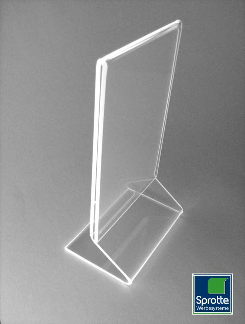 Acrylglas Z-Aufsteller A5 hoch