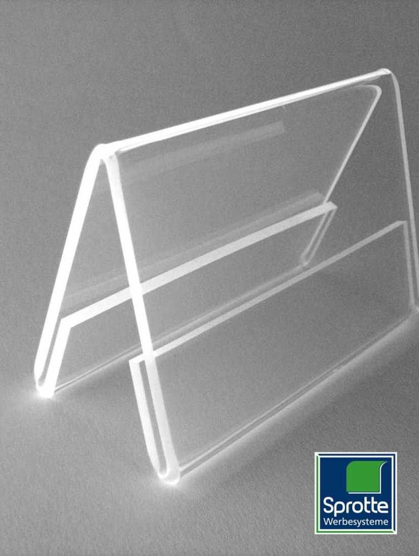 Acrylglas A-Aufsteller A5 quer