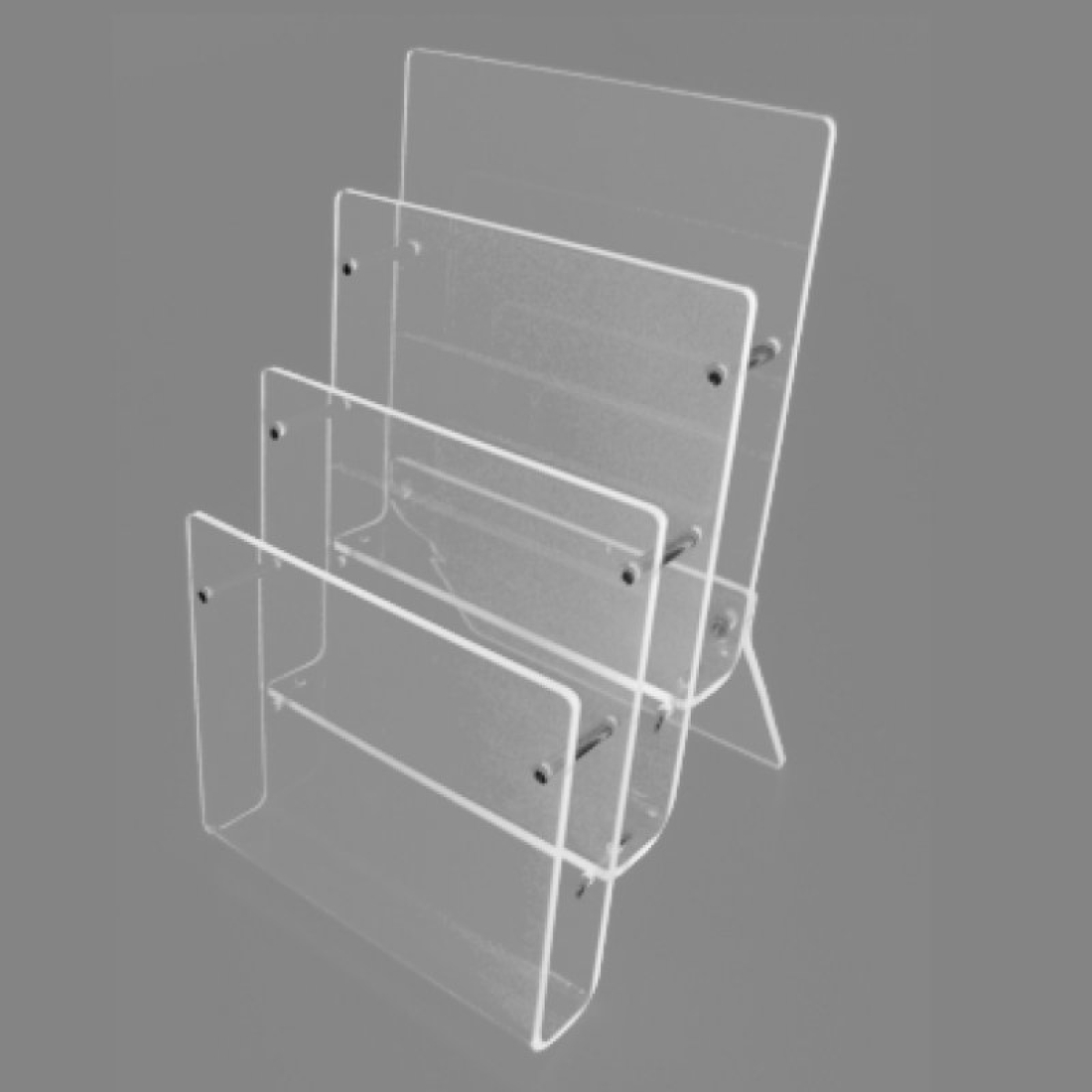 Multi-Tisch-Prospektständer DIN A4 3-fach Hochformat